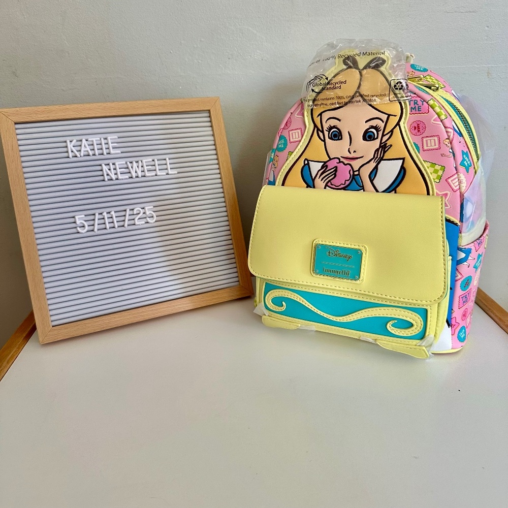 Loungefly Disney Alice in Wonderland Alice Cookies Mini Backpack